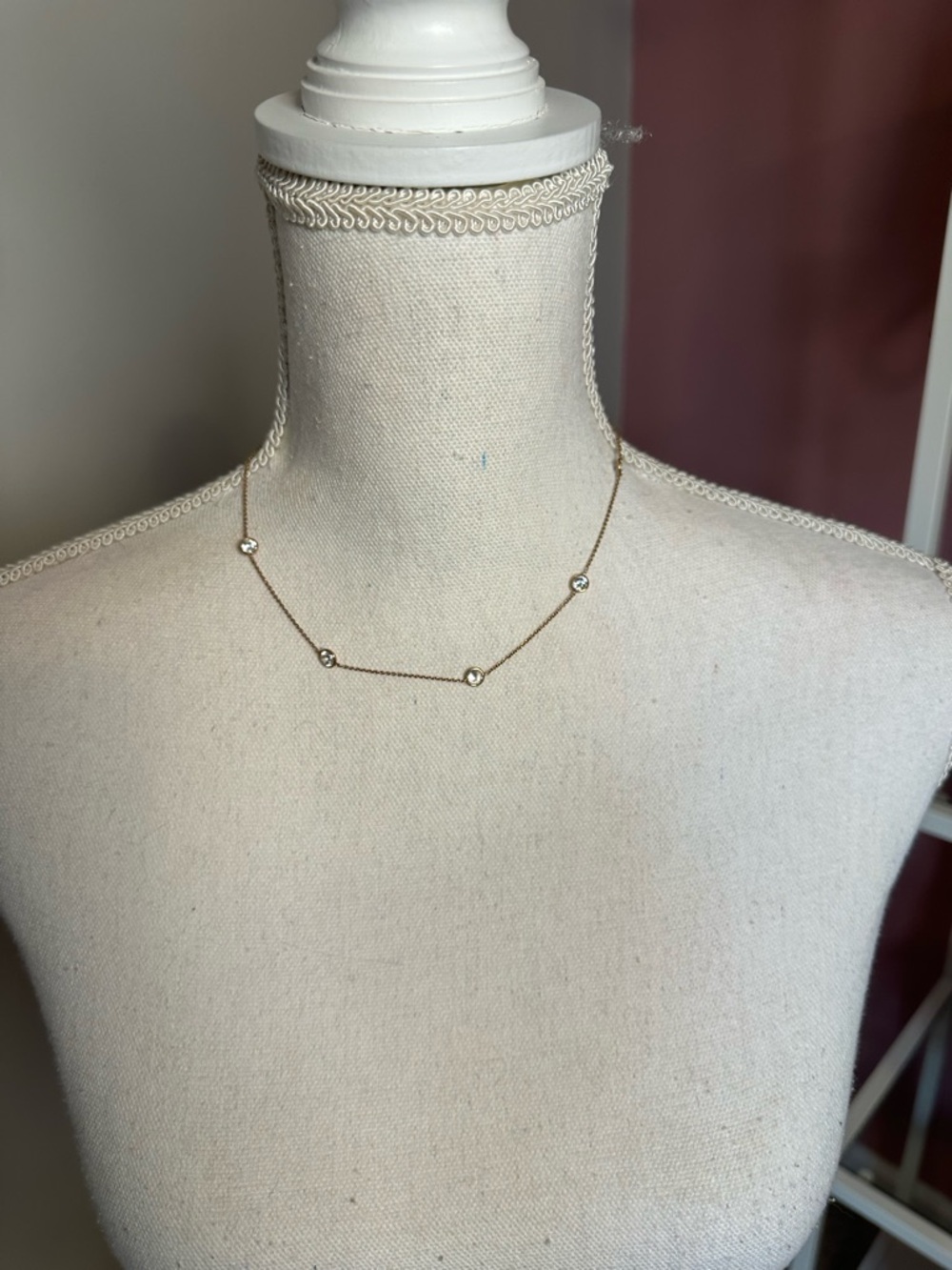 Nadri Cubic Zirconia Bezel Station Necklace